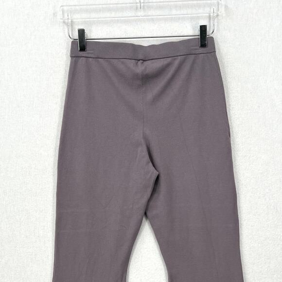 ARITZIA SUNDAY BEST Posie Pant Medium Purple Gray Pull on Stretch Knit Flare - Picture 4 of 16